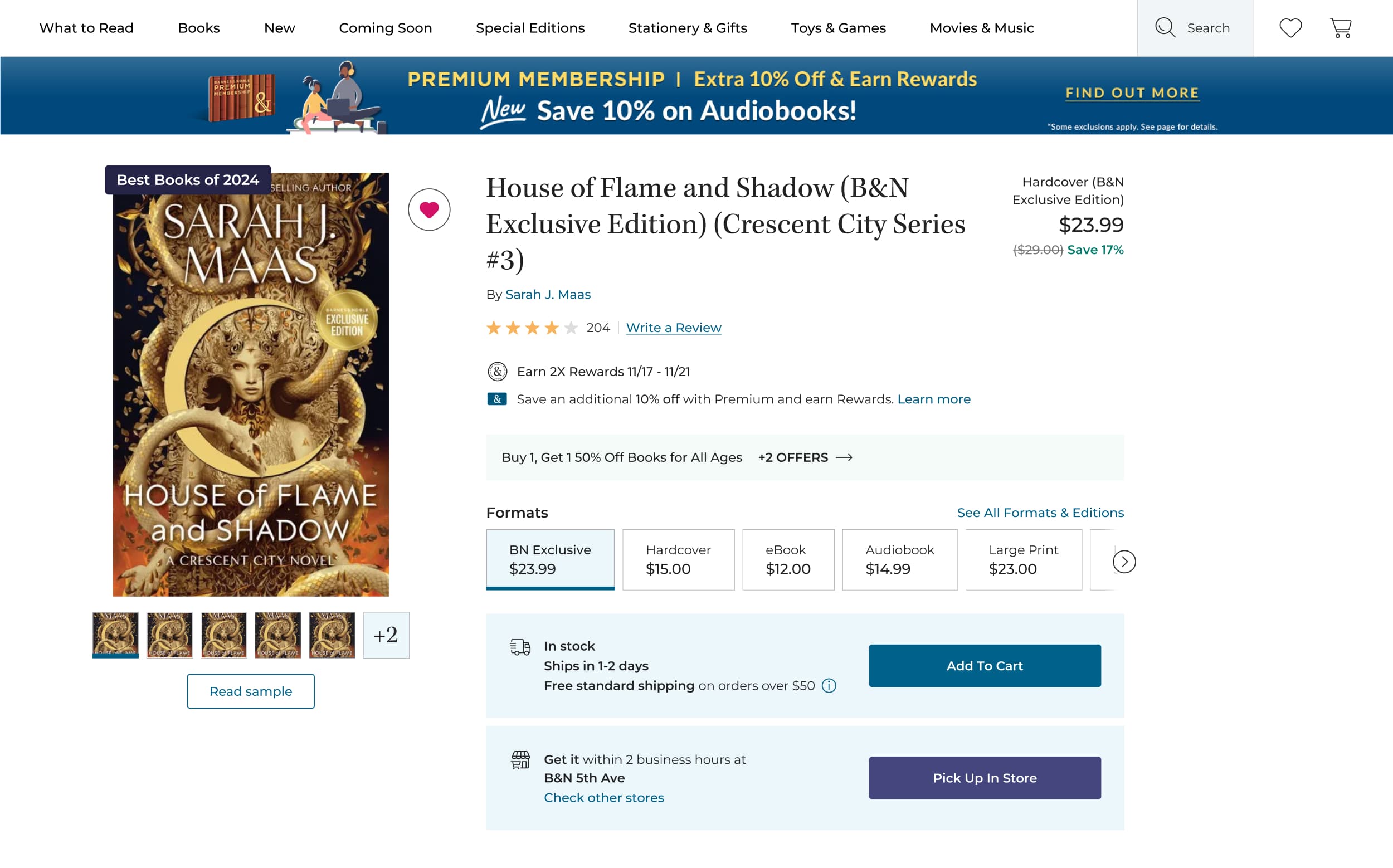 Barnes & Noble PDP Purchase Zone Redesign