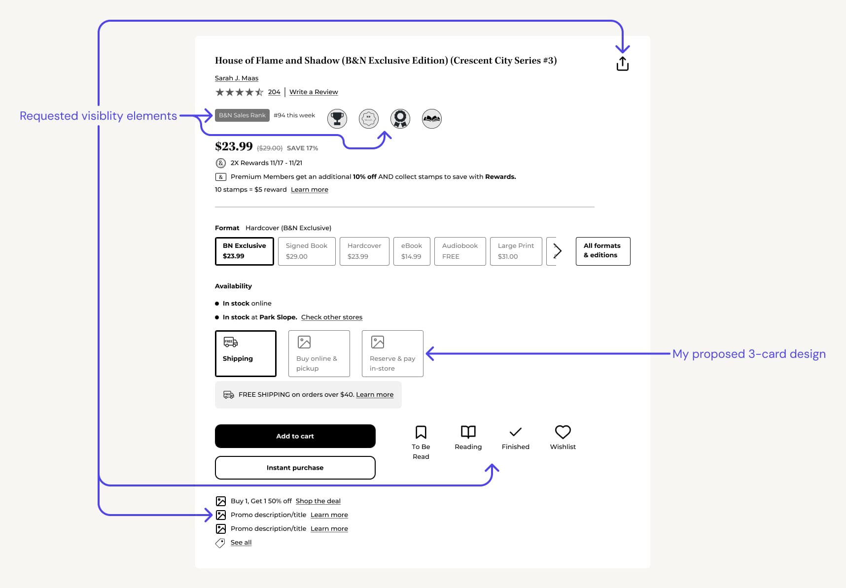 Early explorations showing modular purchase zone structure